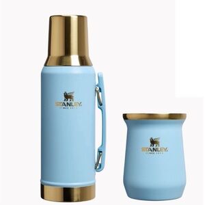 ⭐️NEW Messi Striker Stanley Blue and Gold Thermos with Cup SET